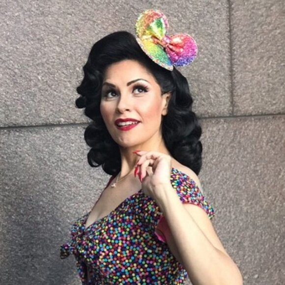 Happy Birthday Disney Mouse Ear Fascinator Hat - Picture 6 of 6